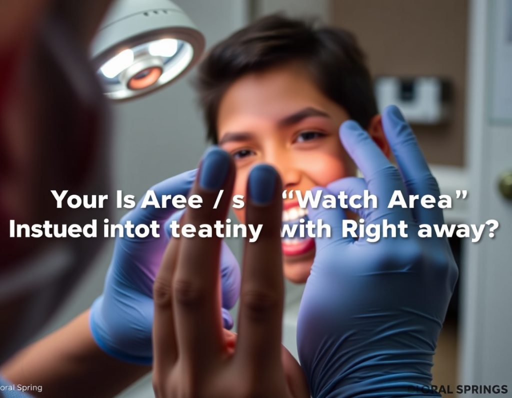 What Does It Mean When Your Dentist Finds a "Watch Area" Instead of Treating It Right Away? — Dentist, Coral Springs